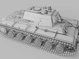 kv-1 soviet tank 3D Модель