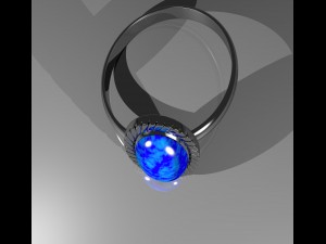 silver ring 3Dモデル