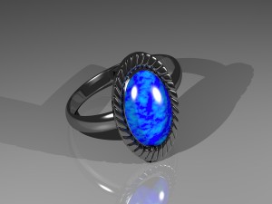 silver ring 3D Model