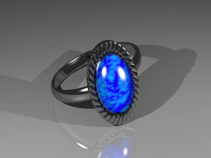 silver ring 3D Model