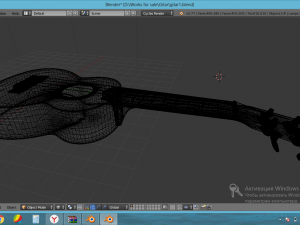 hawaiian four-stringed acoustic guitar Modelo 3D
