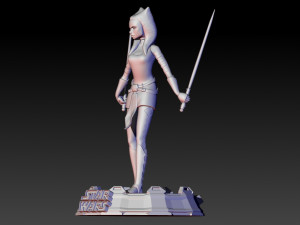 ahsoka tano Modèles 3D en vedette