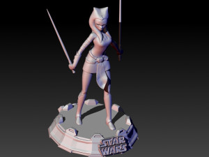 ahsoka tano Modèles 3D en vedette
