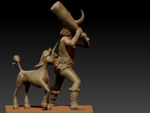 bobby and uni 3D Print Model