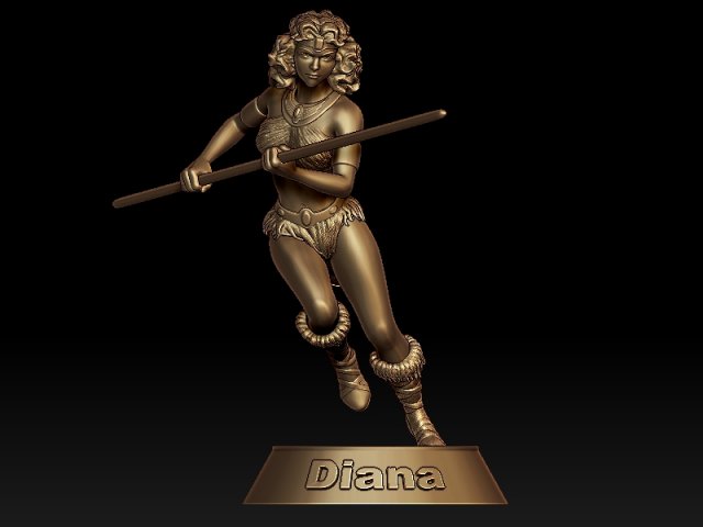 diana the acrobat 3D Принт Модель .c4d .max .obj .3ds .fbx .stl .blend 