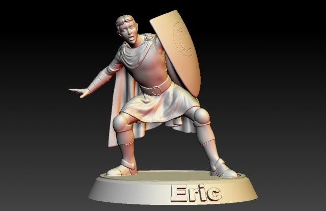 eric the cavalier 3Dプリントモデル .c4d .max .obj .3ds .fbx .stl .blend 