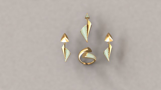 jewelery arezoo diamond Model Cetak 3D .c4d .max .obj .3ds .fbx .stl .blend 
