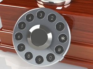retro style phone Model 3D