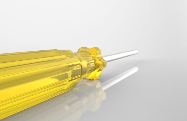 screwdriver 3D Model .c4d .max .obj .3ds .fbx .stl .blend 
