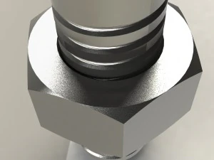 bolt and nut 3D Model