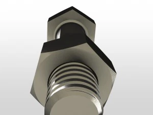 bolt and nut 3D Model