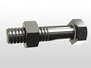 bolt and nut Modèle 3D