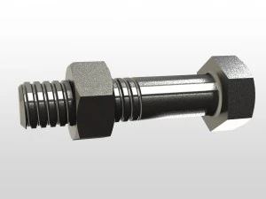 bolt and nut 3D Model