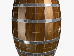 wine barrel 3D मॉडल