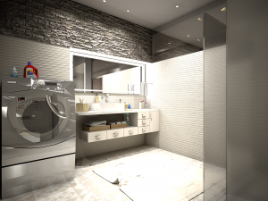bathroom counter render ready Modelo 3D