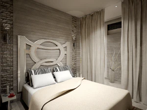 Queen-Size-Bett, fertig zum Putzen 3D Modell