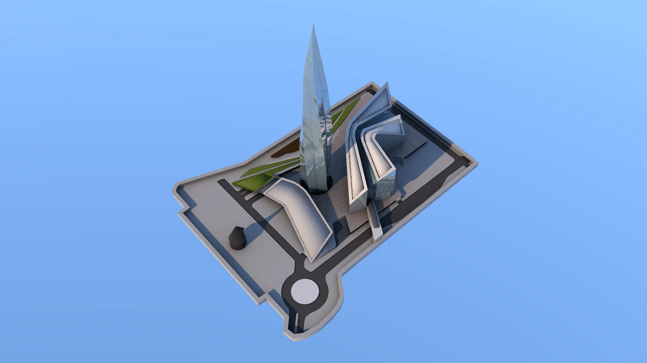 lahta center 3D Model .c4d .max .obj .3ds .fbx .stl .blend 