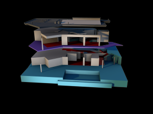 franklins house from gta v stl 3Dモデル