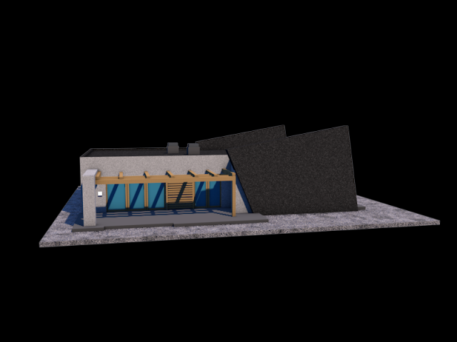 modern house also for 3d printing stl 3D Модель .c4d .max .obj .3ds .fbx .stl .blend 