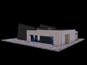 modern house also for 3d printing stl 3D Модель