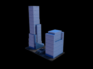 skyscrapers from gta v also for 3d printing stl 3D Model