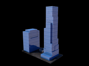 skyscrapers from gta v also for 3d printing stl Modèle 3D