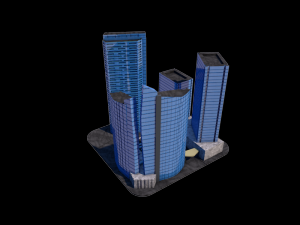 one raffles quay marina bay suites the sail at marina bay also for 3d print stl 3D Модель