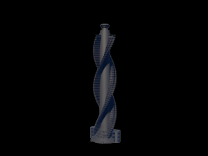 diamond tower jeddah saudi arabia stl obj and 3ds 3D-Modell
