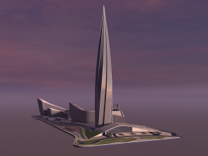 lakhta center 3D-Modell