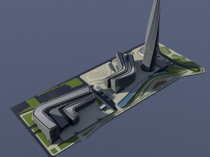 lakhta center Modello 3D