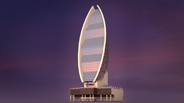 iris bay dubai 3Dモデル .c4d .max .obj .3ds .fbx .stl .blend 