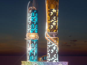 skyscrapers Modèle 3D