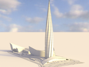 lakhta center 3D 모델