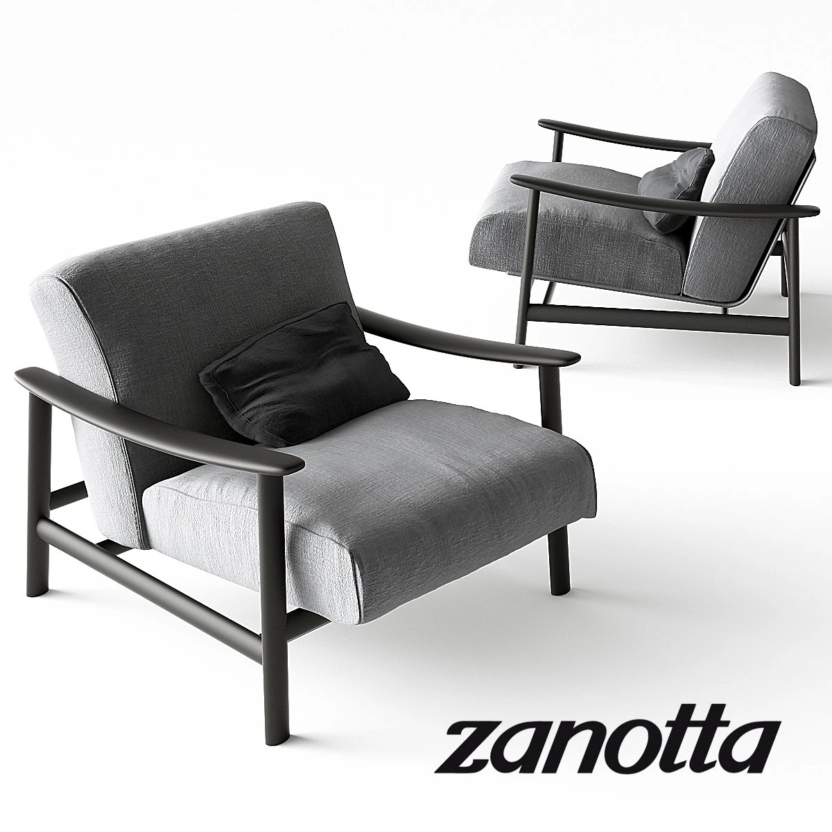 zanotta sushi armchair 3D Model .c4d .max .obj .3ds .fbx .stl .blend 