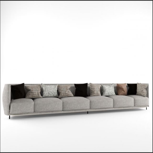 sofa Model 3D .c4d .max .obj .3ds .fbx .stl .blend 