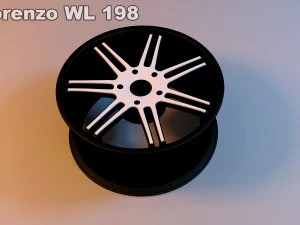 car rim-wheel pack 3D Model
