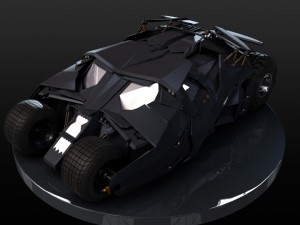 dark knight batmobile Modelo 3D
