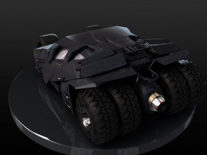 dark knight batmobile Modelo 3D