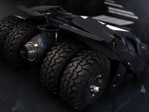 dark knight batmobile Modelo 3D