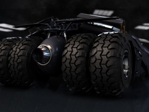 dark knight batmobile Modelo 3D