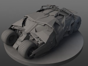 dark knight batmobile Modelo 3D