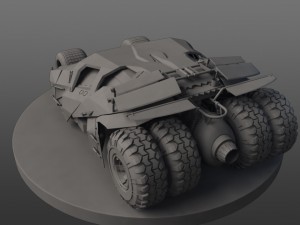 dark knight batmobile Modelo 3D
