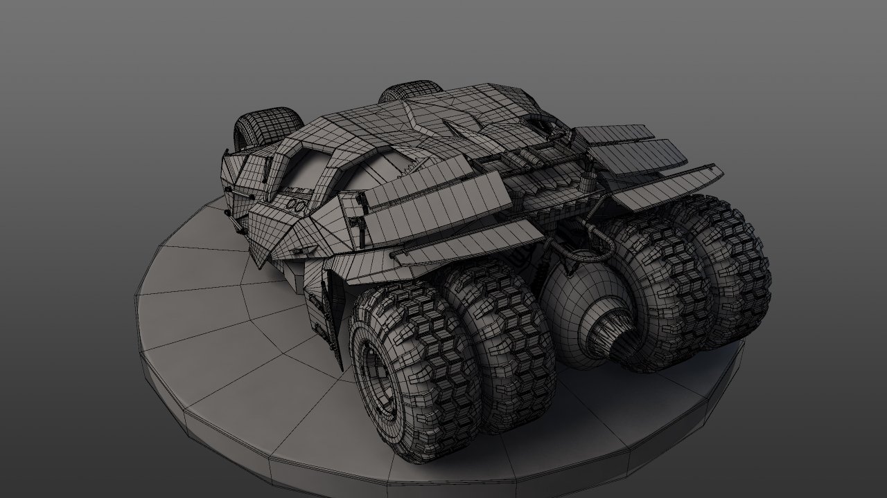 Dark Knight Batmobile 3d Model In Concept 3dexport