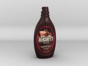 chocolate syrup bottle 3D Model