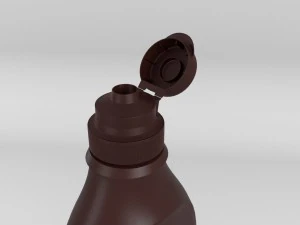 chocolate syrup bottle 3D Model