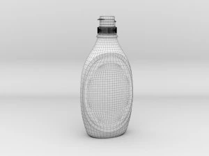 chocolate syrup bottle 3D Model