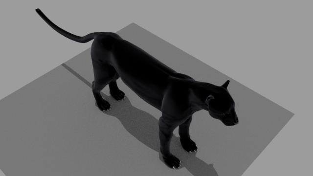 black panther 3D Модель .c4d .max .obj .3ds .fbx .stl .blend 