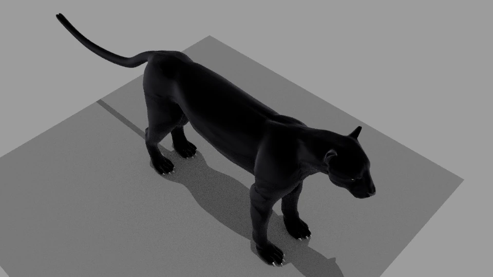 black panther 3D Model .c4d .max .obj .3ds .fbx .stl .blend 