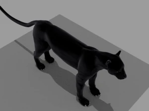 pantera nera Modello 3D