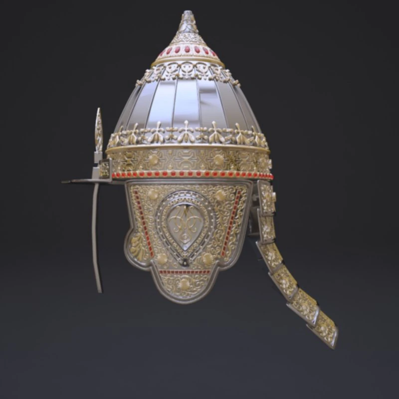 russian helmet for the parade 3D Model .c4d .max .obj .3ds .fbx .stl .blend 